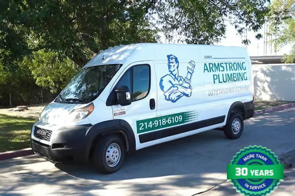 James Armstrong Plumbing van