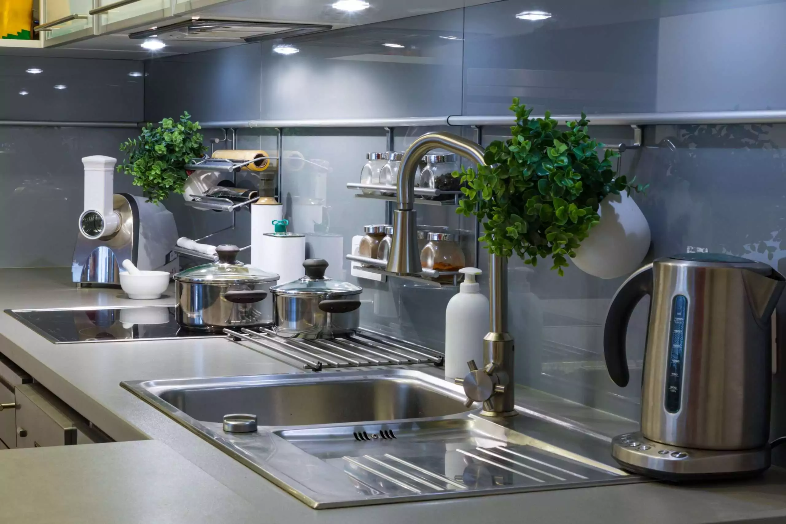 Kitchen Appliances and Utensils in a Modern Setting